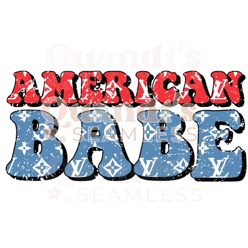 American Babe - Flag - PNG
