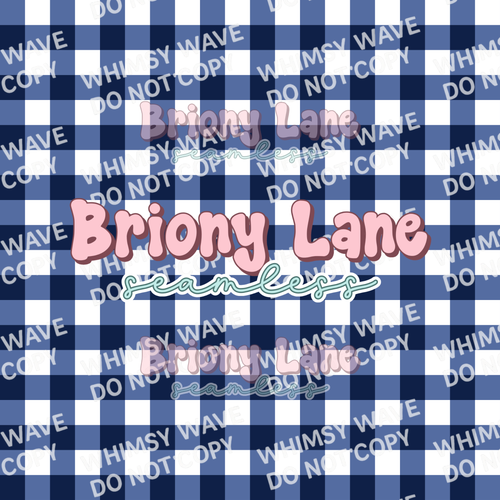Blues floral with 2 gingham coords